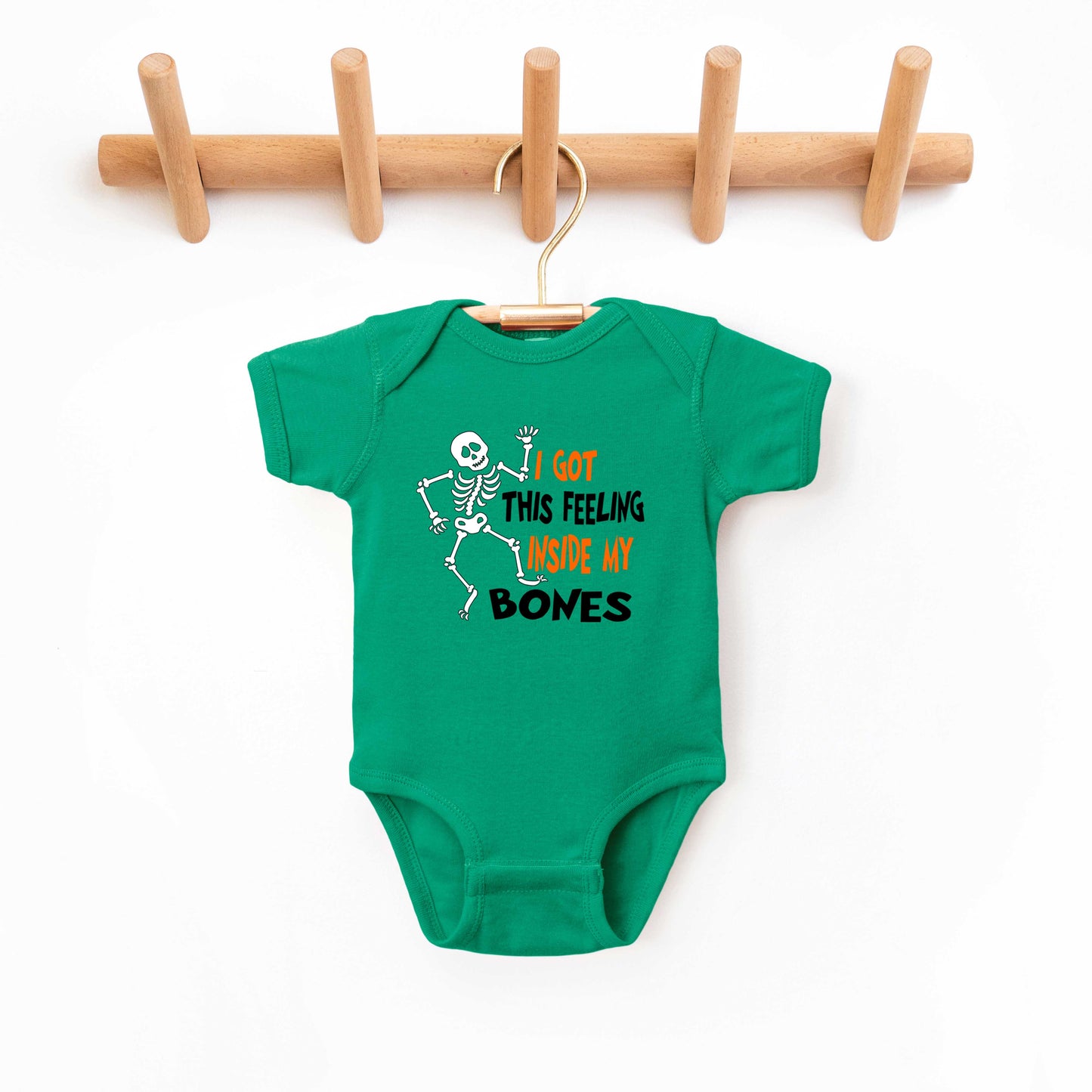 I Got This Feeling Skeleton | Baby Graphic Short Sleeve Bodysuit