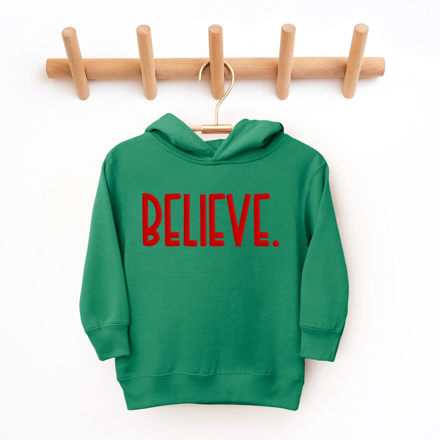 Believe Bold Puff Print | Toddler Graphic Hoodie