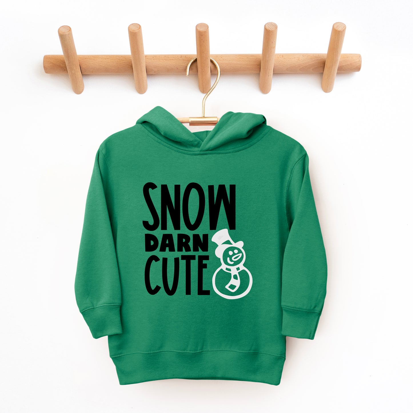 Snow Darn Cute Glitter | Toddler Graphic Hoodie