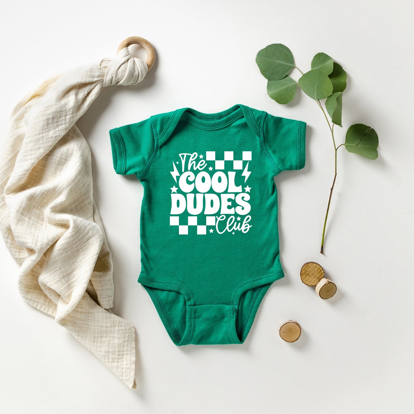 Cool Dudes Club | Baby Graphic Short Sleeve Bodysuit