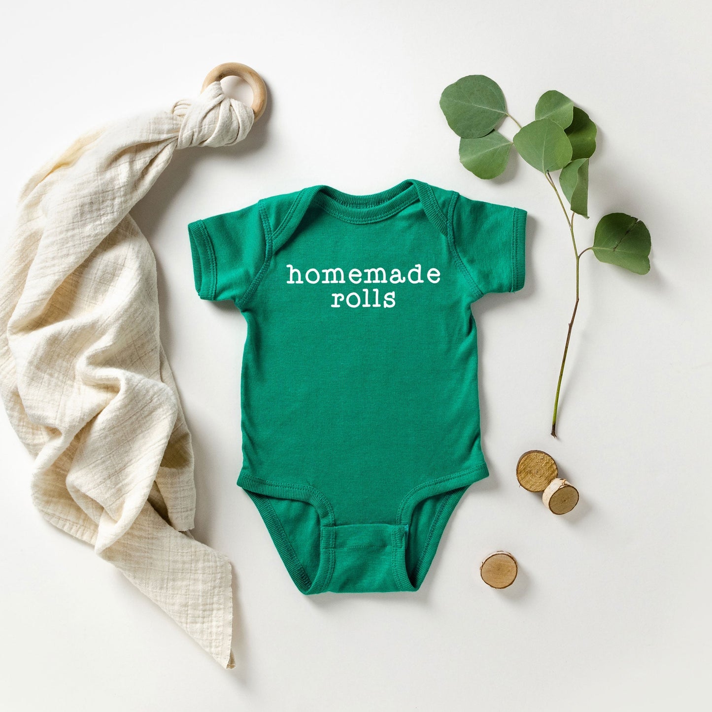 Homemade Rolls Typewriter | Baby Graphic Short Sleeve Bodysuit