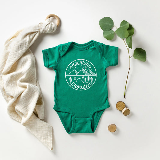 Adventure Awaits | Baby Graphic Short Sleeve Bodysuit