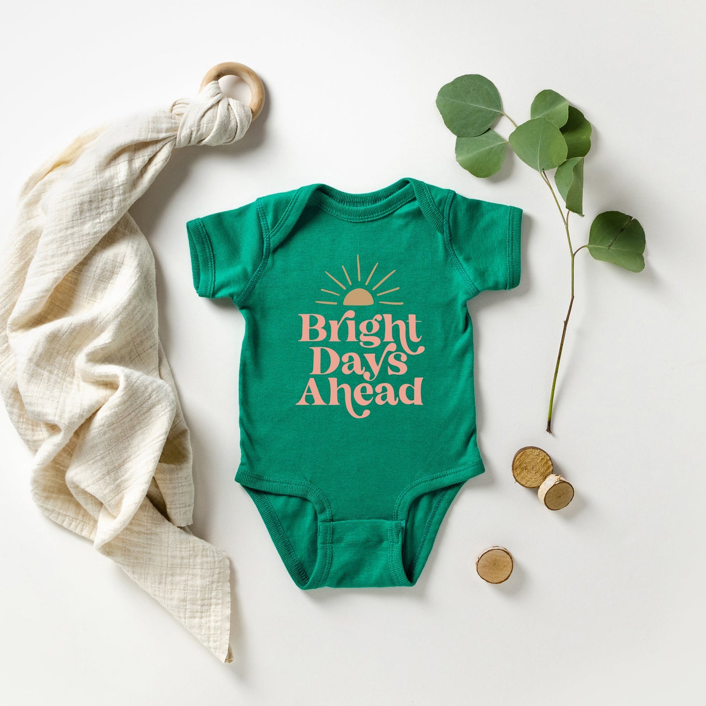 Bright Days Ahead Sun | Baby Graphic Short Sleeve Bodysuit