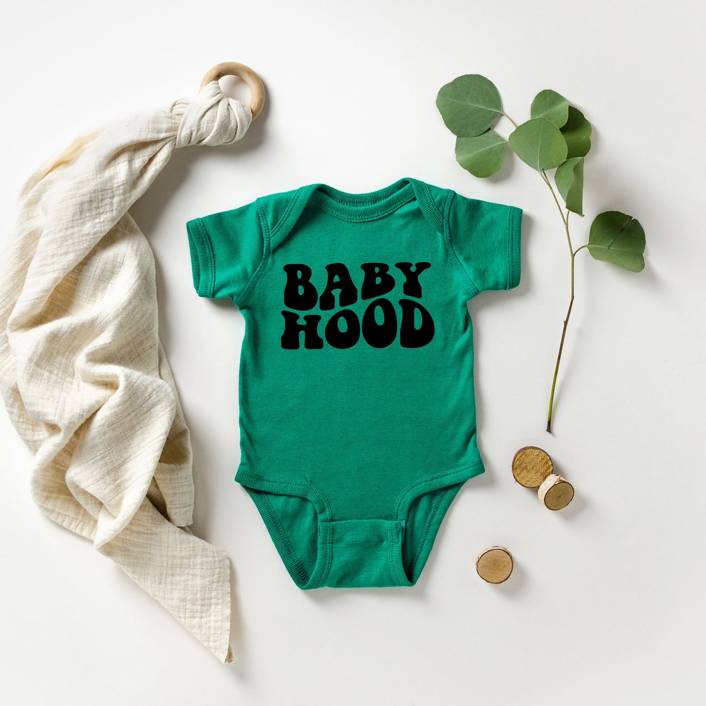 Babyhood Wavy | Baby Graphic Short Sleeve Bodysuit
