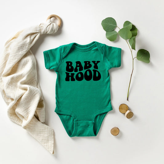 Babyhood Wavy | Baby Graphic Short Sleeve Bodysuit