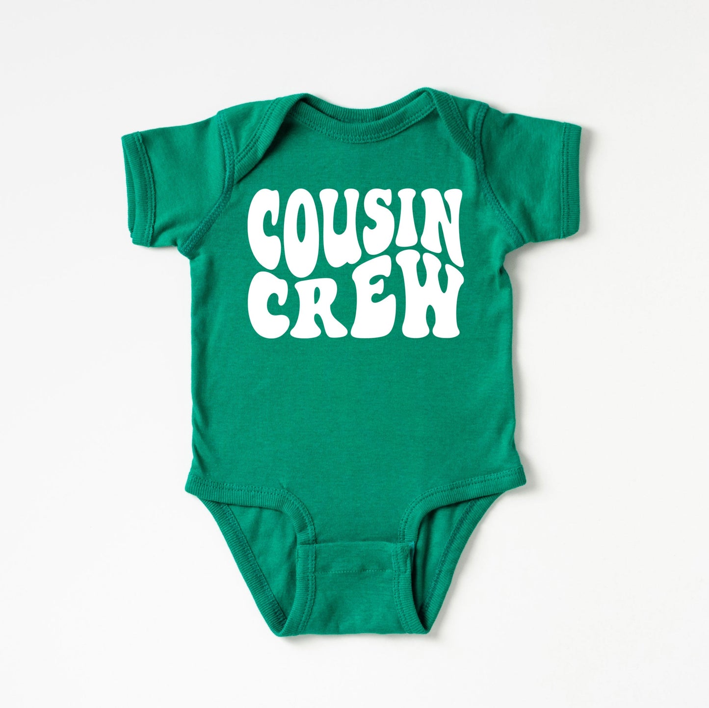 Cousin Crew Wavy | Baby Graphic Short Sleeve Bodysuit