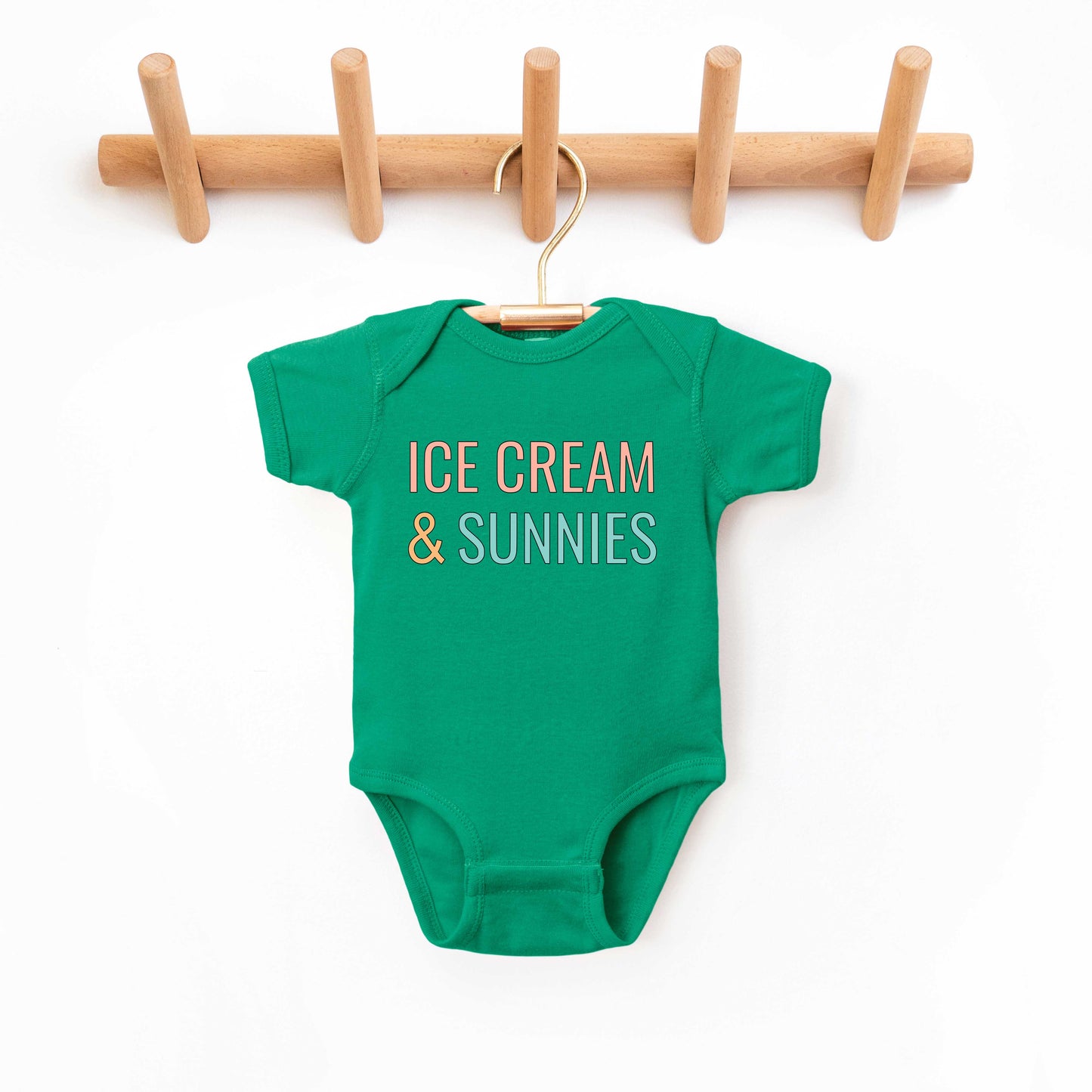 Ice Cream And Sunnies | Baby Graphic Short Sleeve Bodysuit