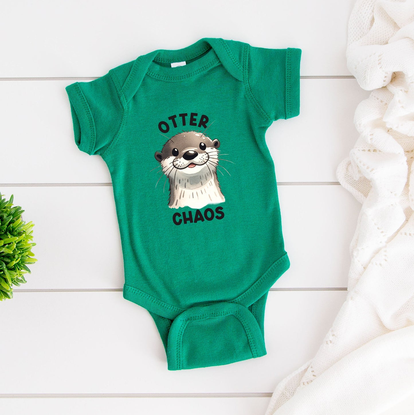 Otter Chaos | Baby Graphic Short Sleeve Bodysuit
