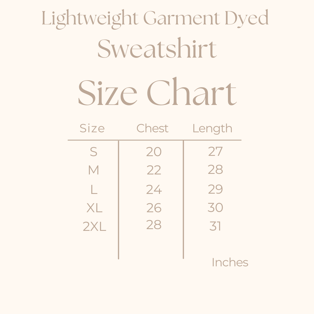Fall Pumpkin Floral | Lightweight Garment Dyed Sweatshirt
