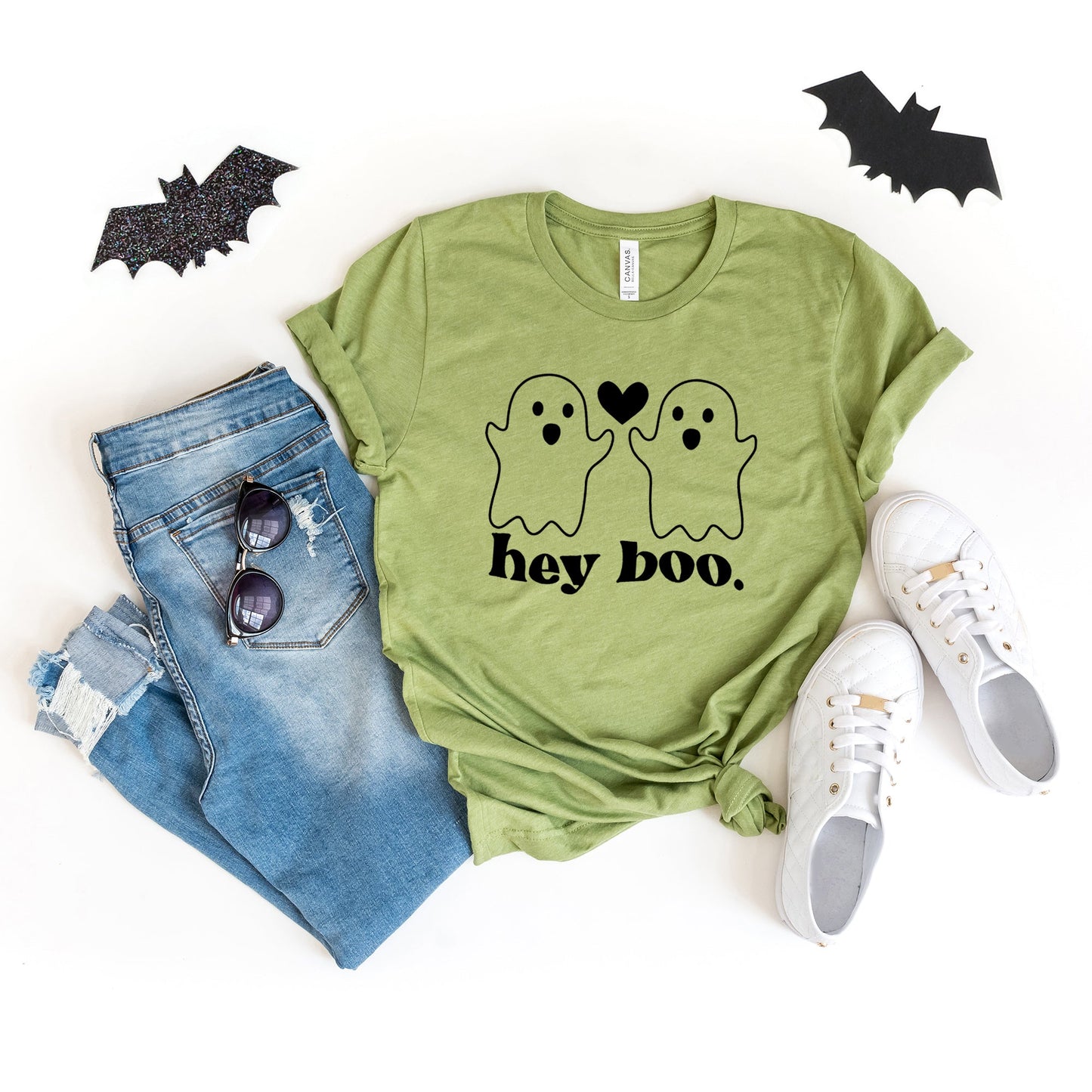 Ghosts Hey Boo | Short Sleeve Graphic Tee