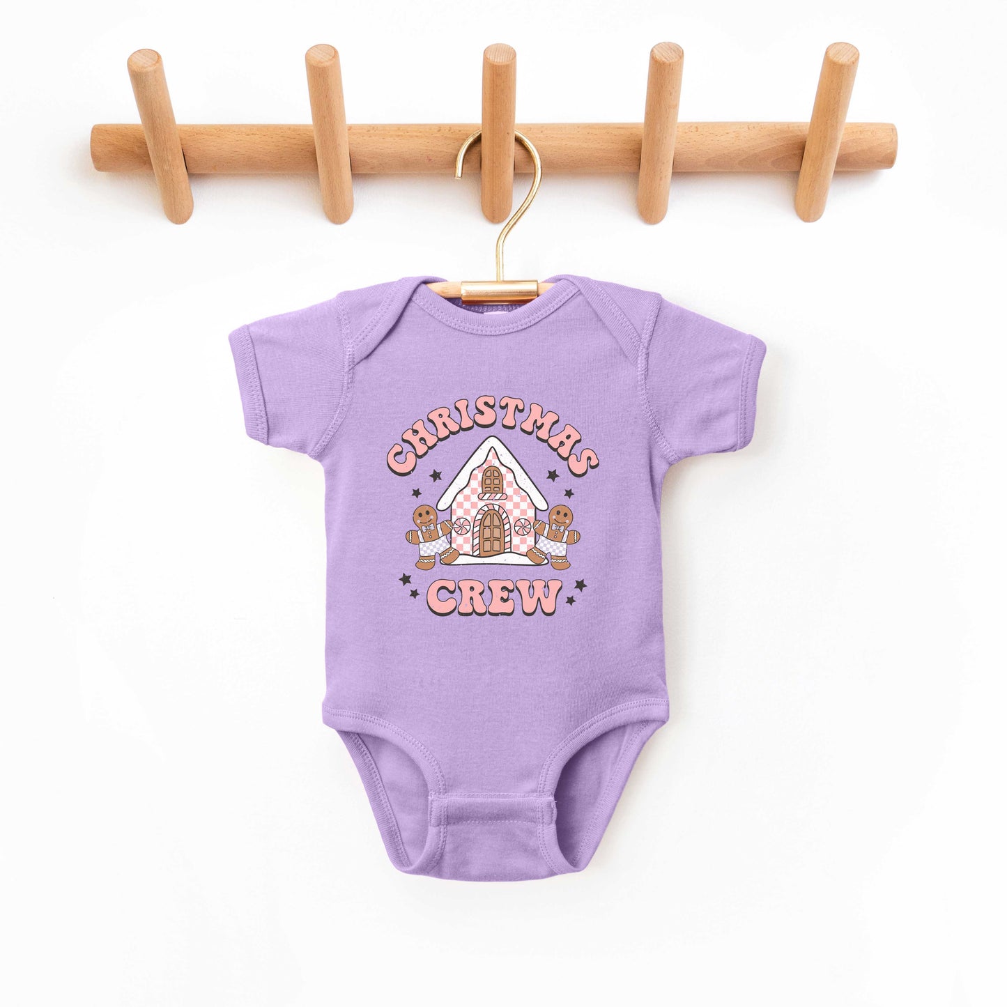 Christmas Gingerbread Crew | Baby Graphic Short Sleeve Bodysuit