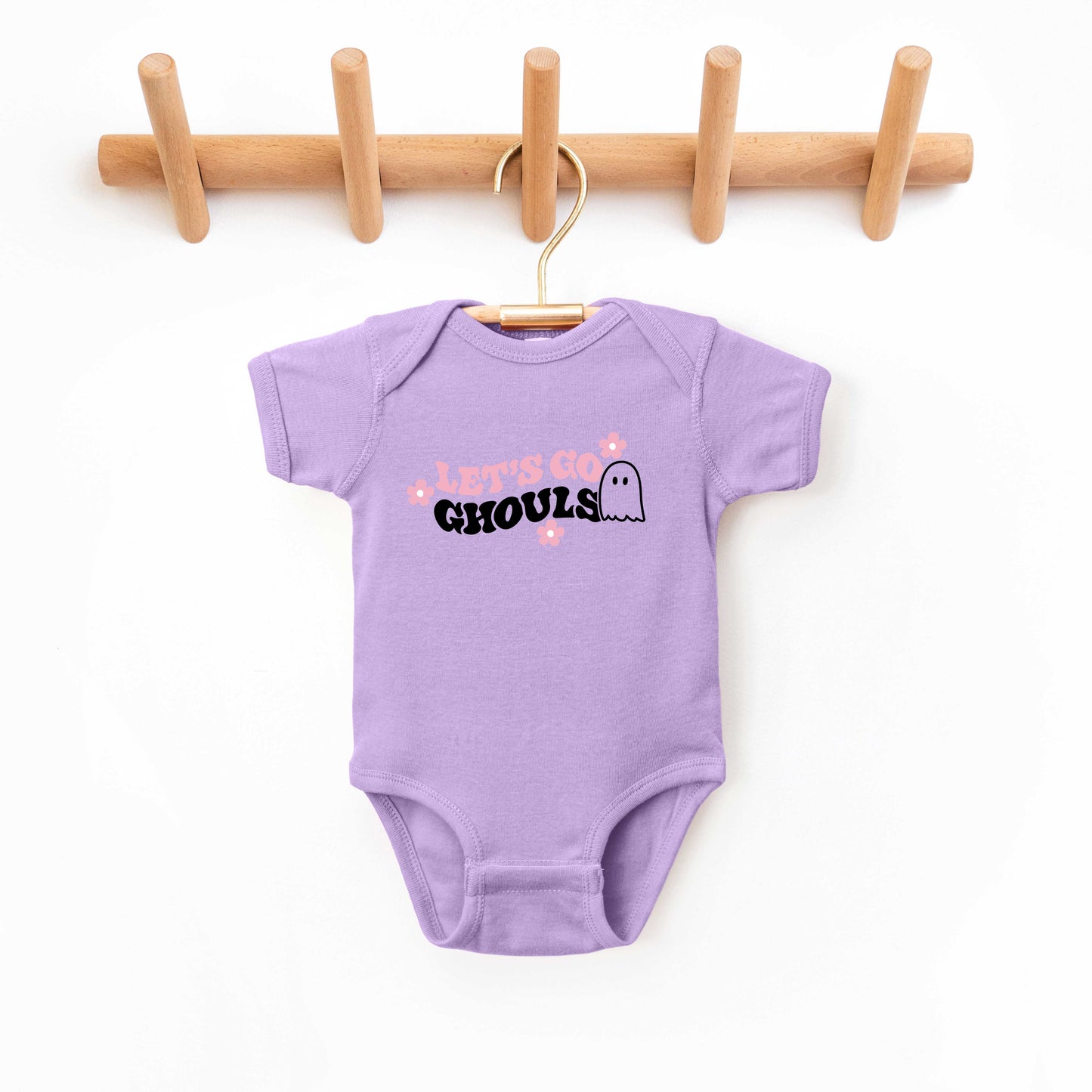 Ghost Let's Go Ghouls | Baby Graphic Short Sleeve Bodysuit