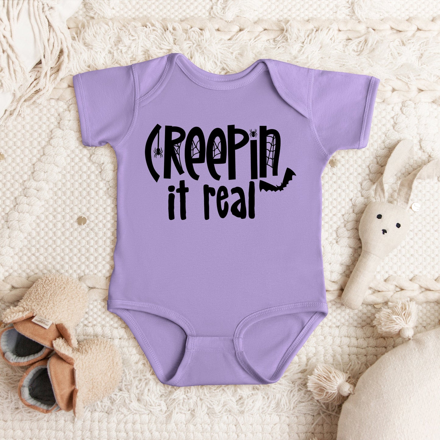 Creepin It Real | Baby Graphic Short Sleeve Bodysuit