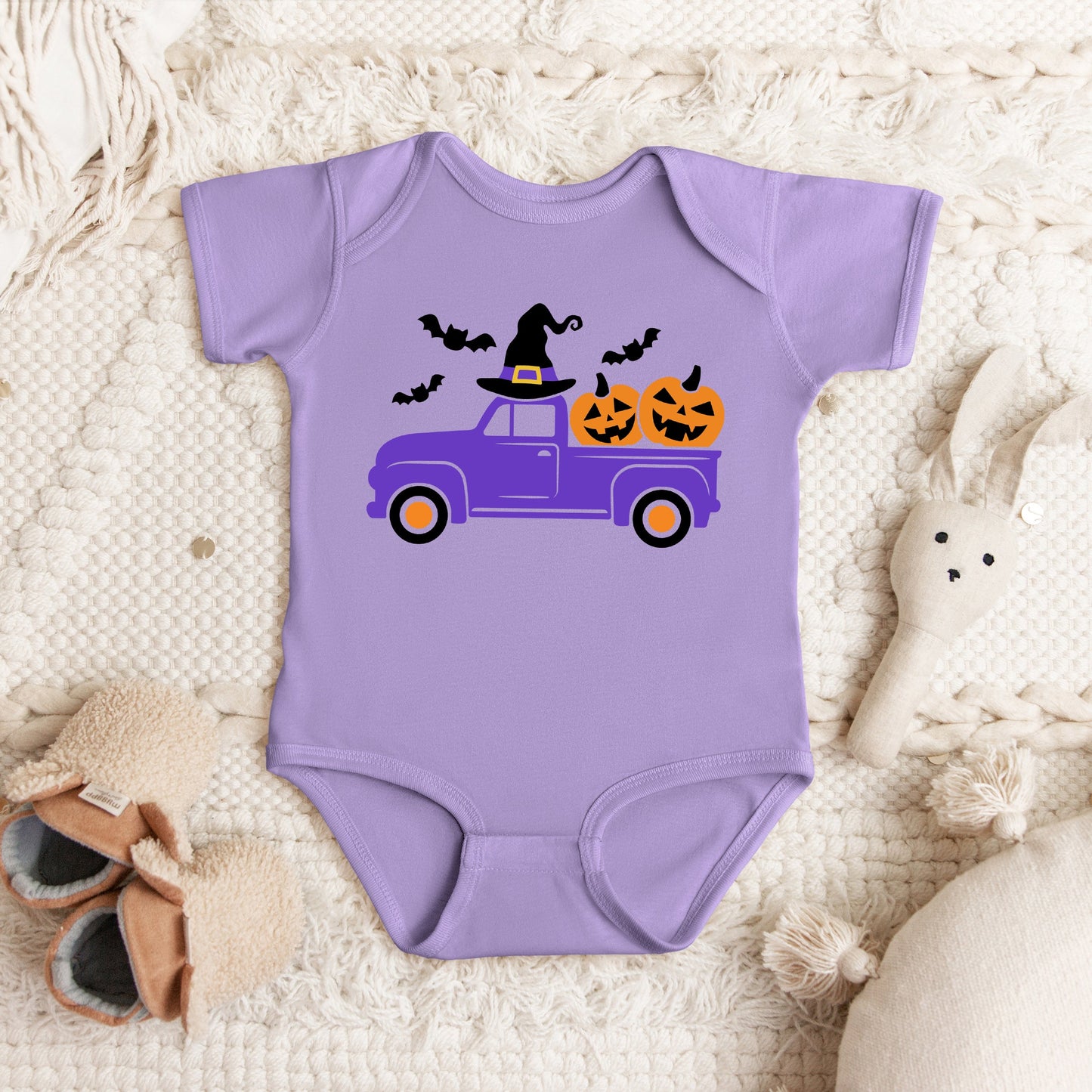 Witch Farm Truck | Baby Graphic Short Sleeve Bodysuit