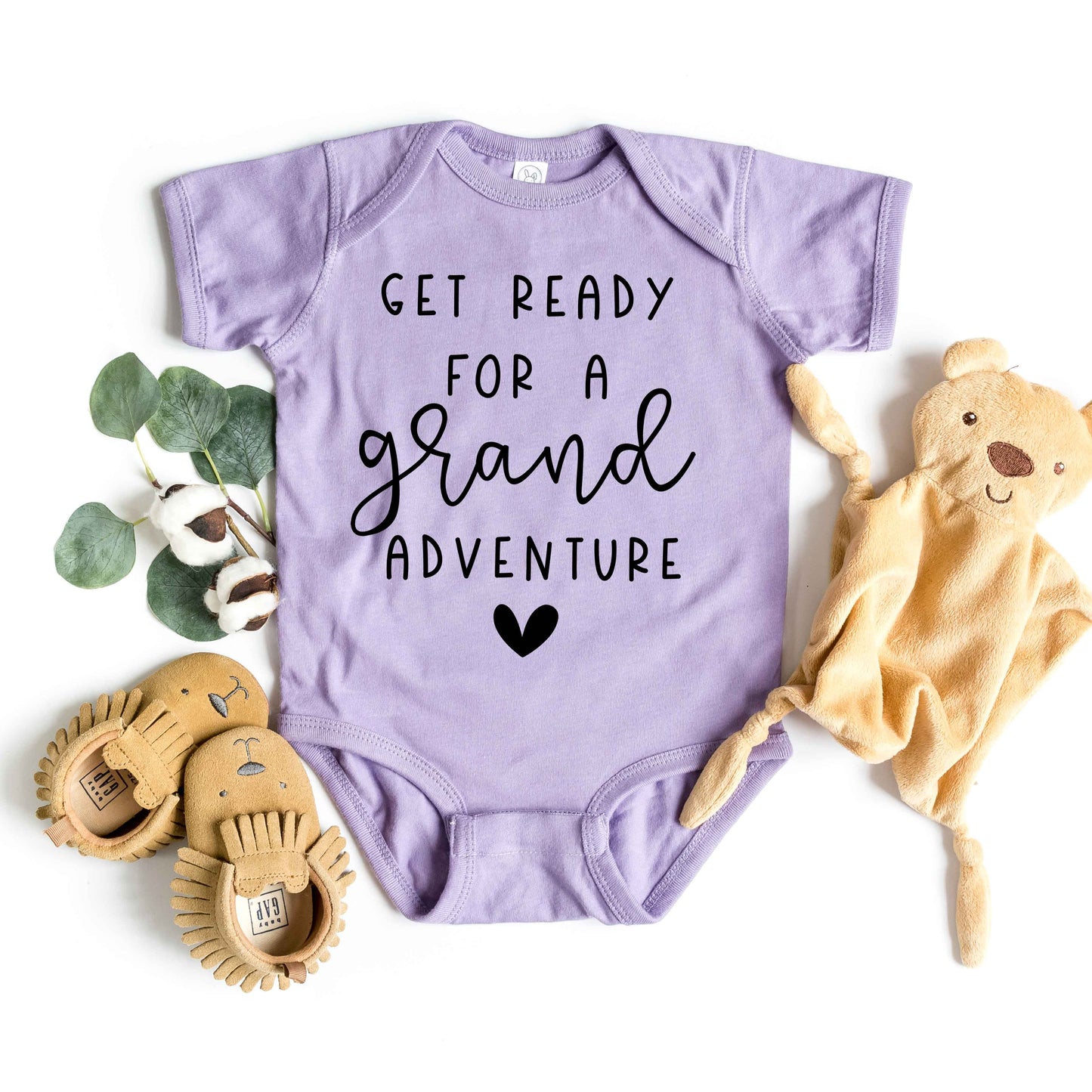 Get Ready Grand Adventure | Baby Graphic Short Sleeve Bodysuit