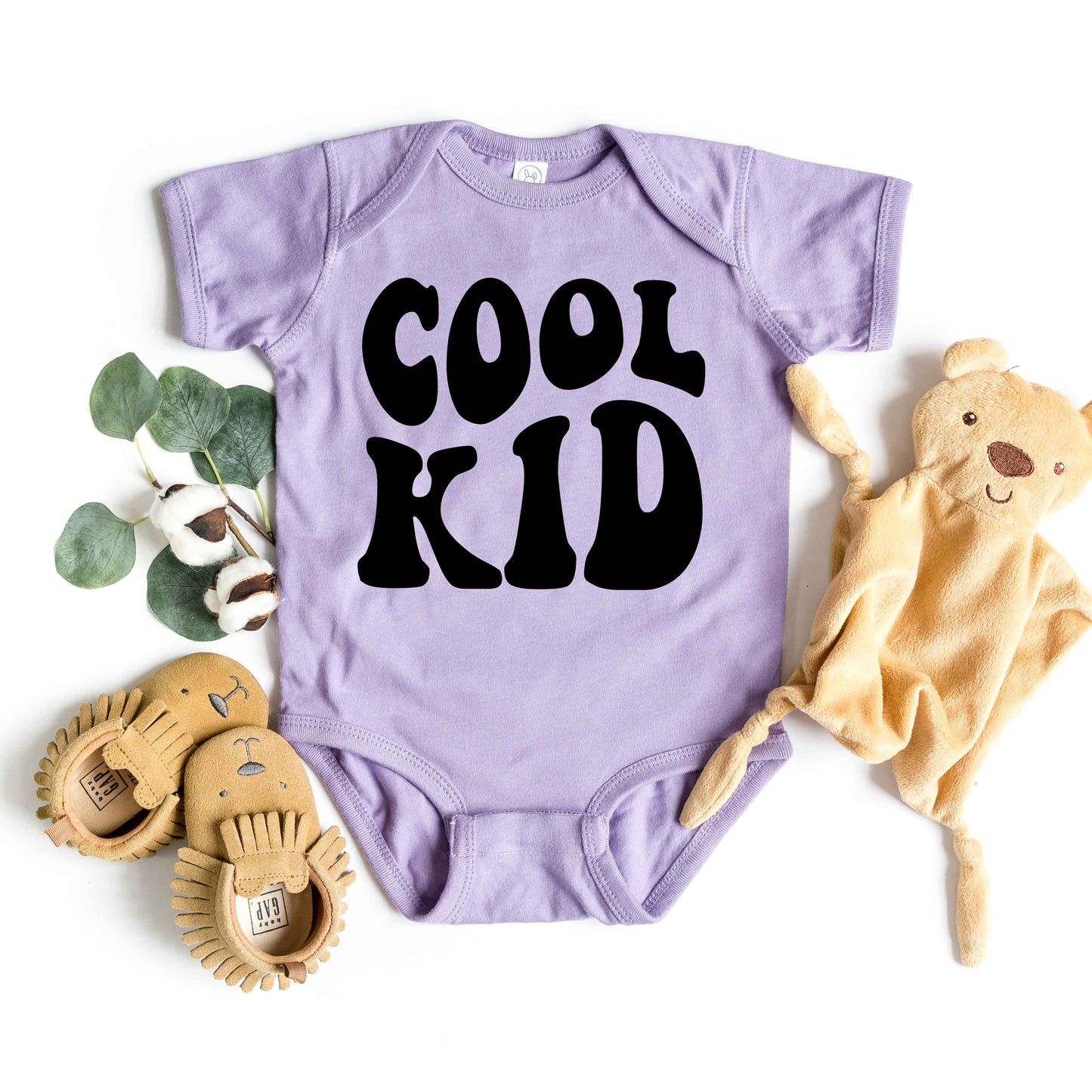 Cool Kid Wavy | Baby Graphic Short Sleeve Bodysuit