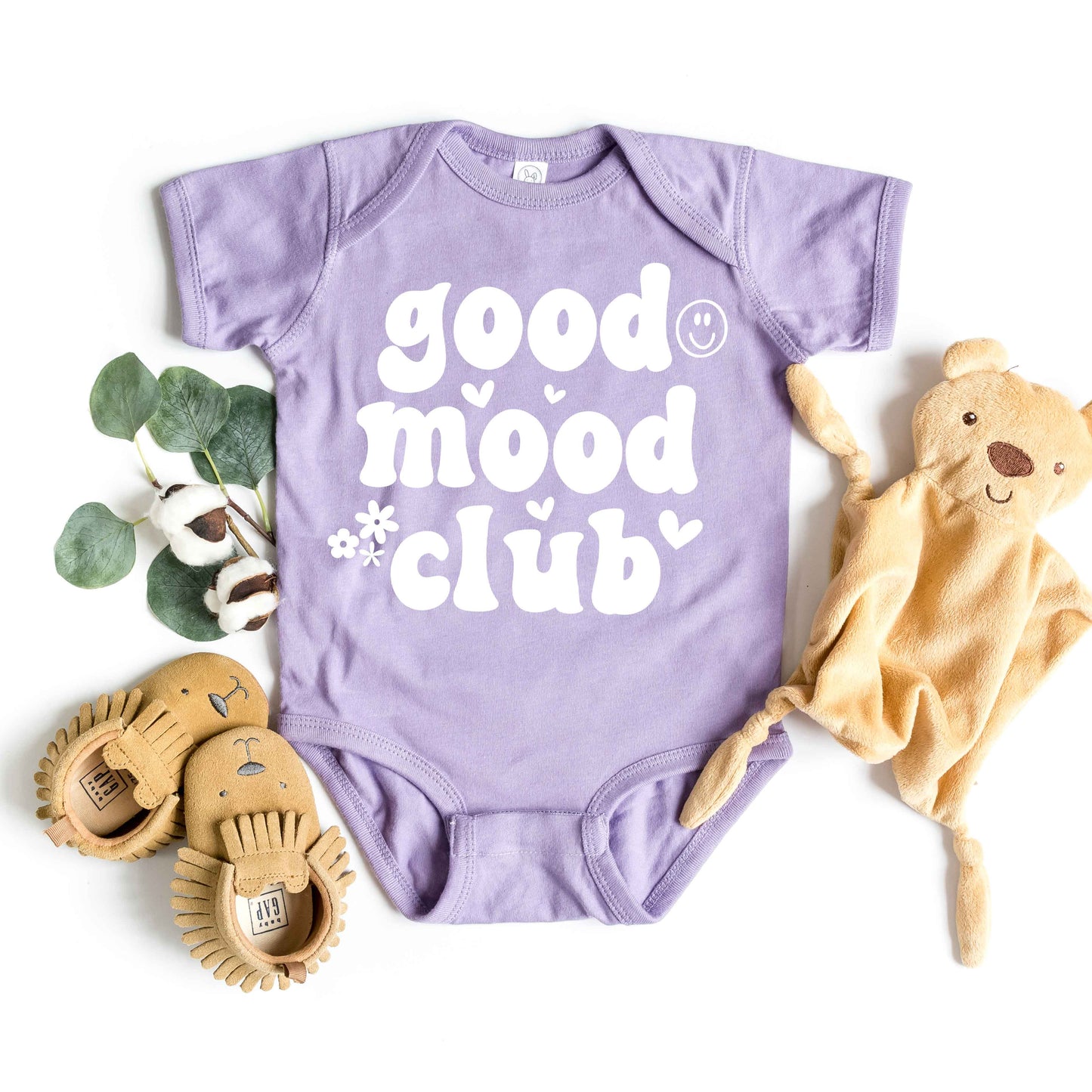 Good Mood Club | Baby Graphic Short Sleeve Bodysuit