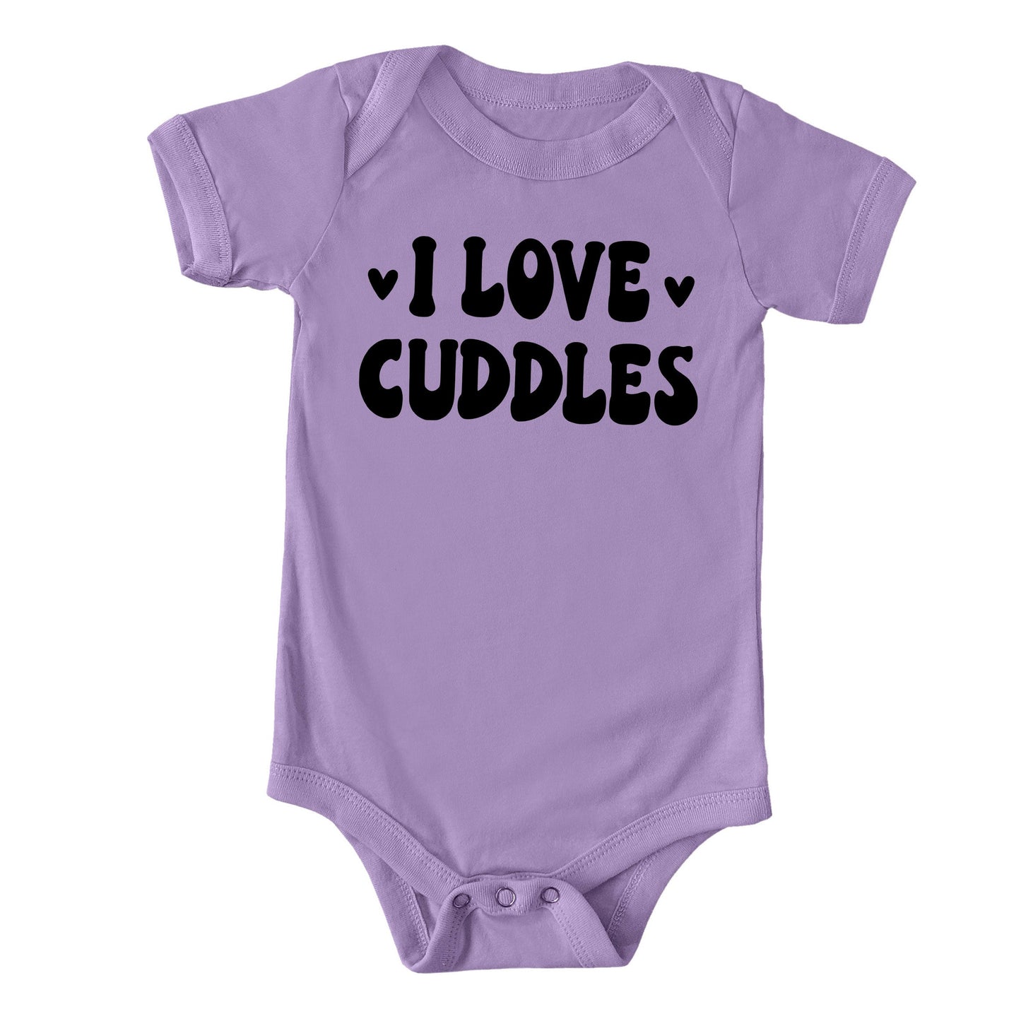 I Love Cuddles | Baby Graphic Short Sleeve Bodysuit