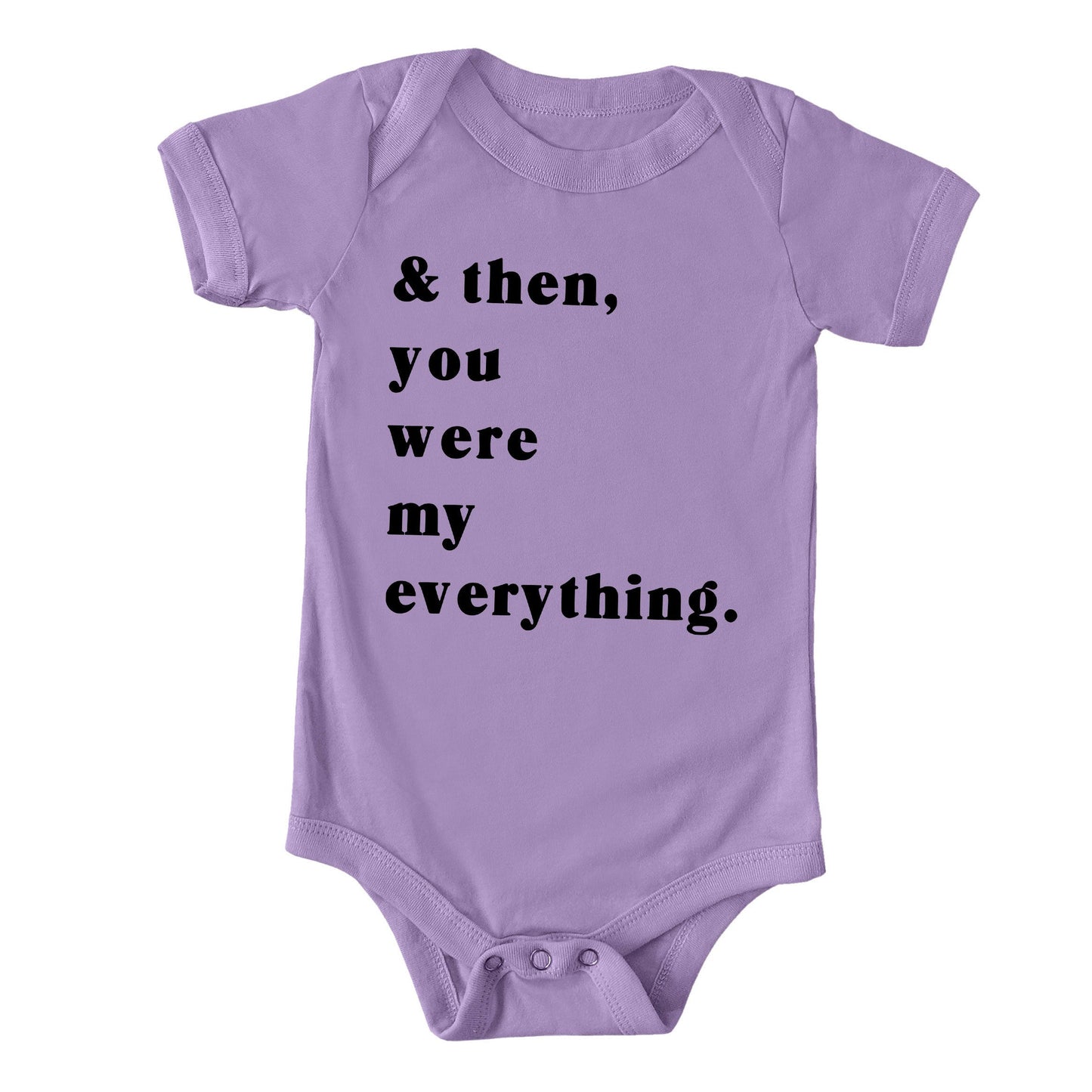 You Were My Everything | Baby Graphic Short Sleeve Bodysuit