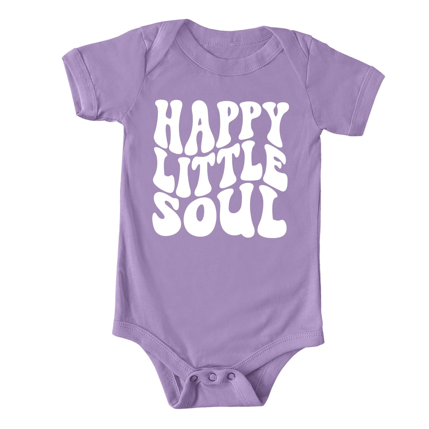 Happy Little Soul Wavy | Baby Graphic Short Sleeve Bodysuit