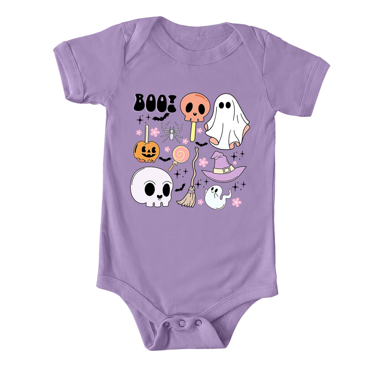 Boo Chart | Baby Graphic Short Sleeve Bodysuit