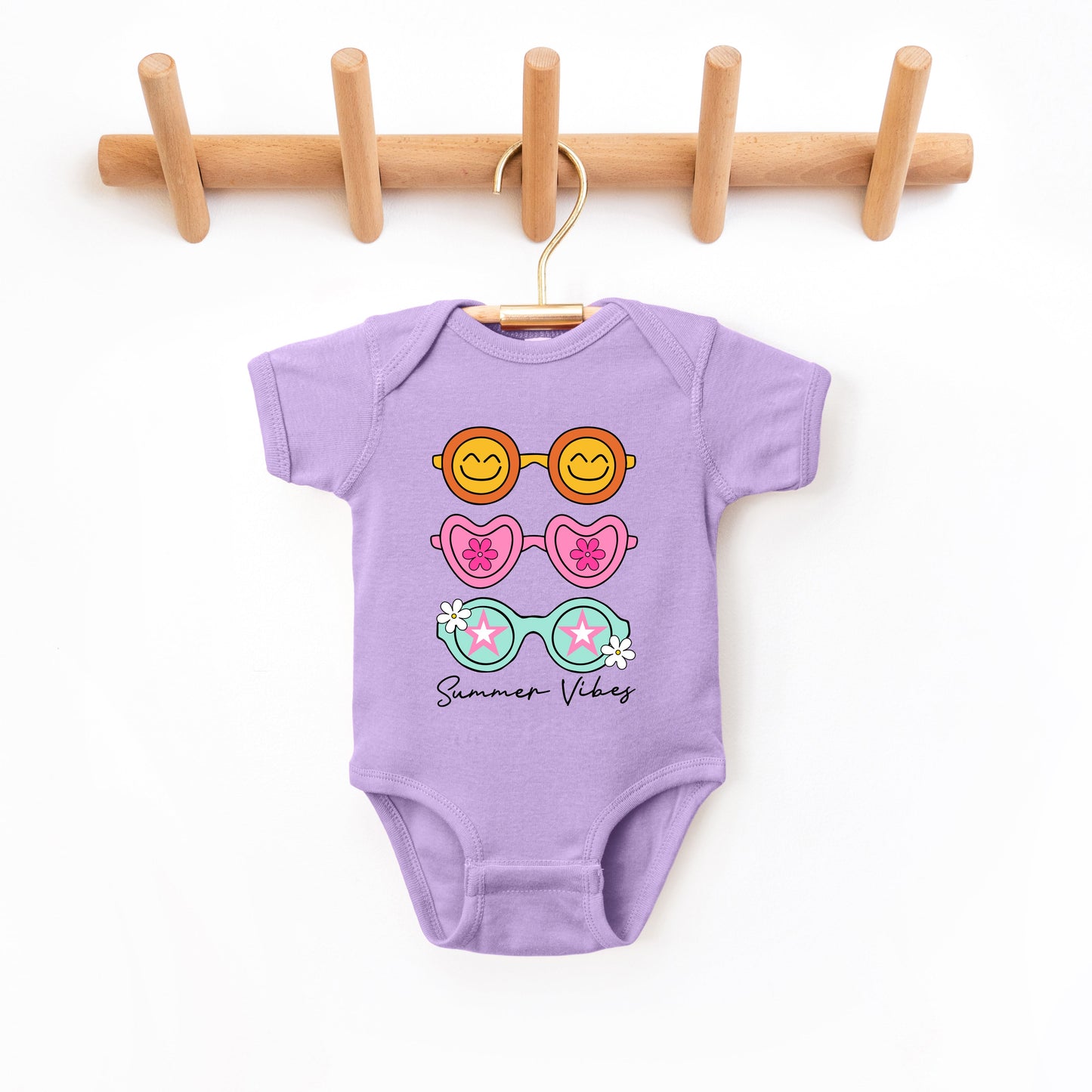 Sunnies Summer Vibes | Baby Graphic Short Sleeve Bodysuit