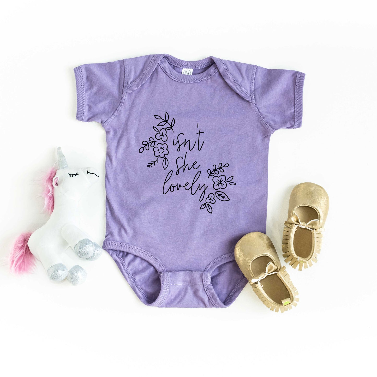 Isn't She Lovely | Baby Graphic Short Sleeve Bodysuit