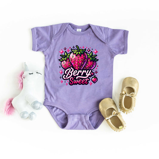 Berry Sweet Strawberry | Baby Graphic Short Sleeve Bodysuit