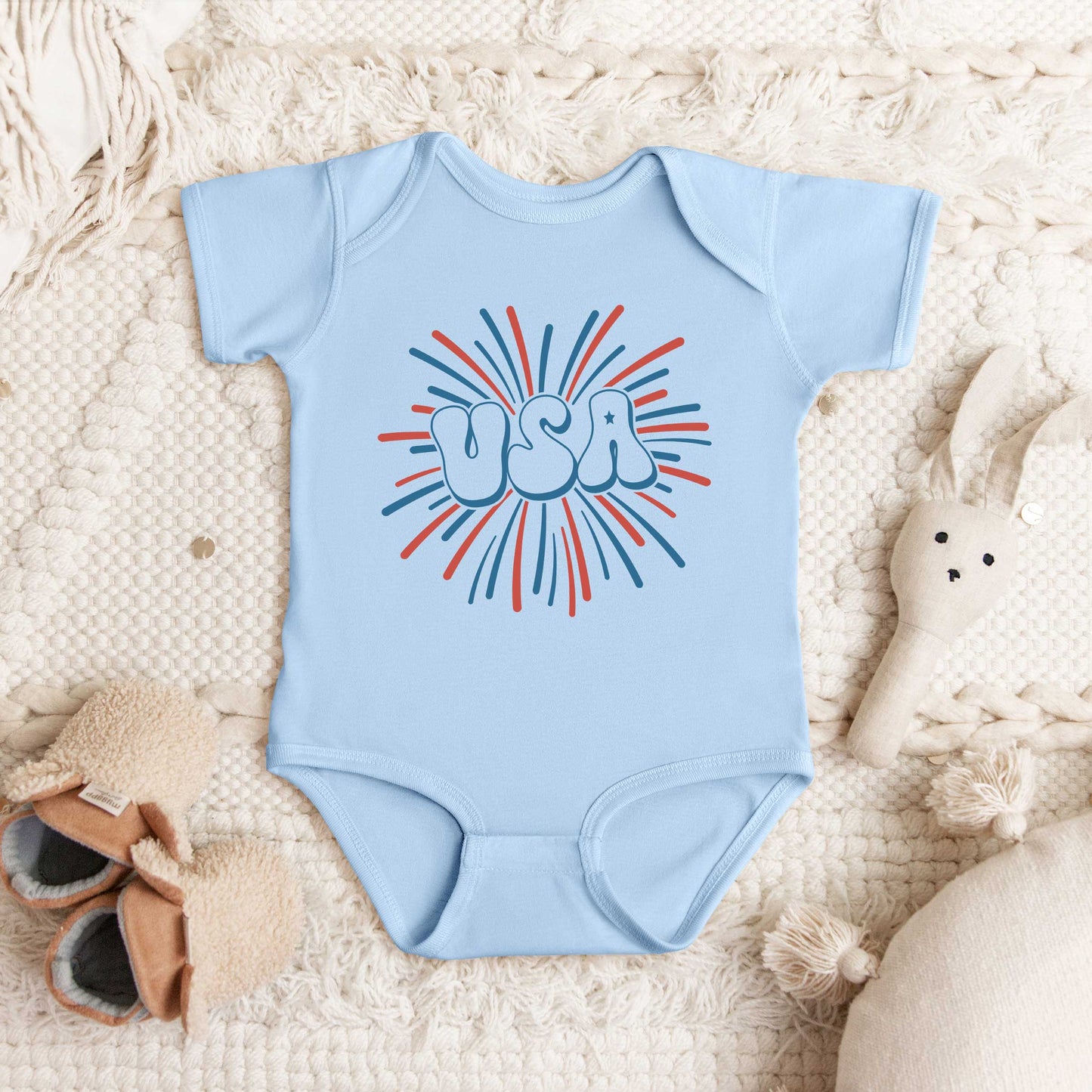 USA Firework | Baby Graphic Short Sleeve Bodysuit