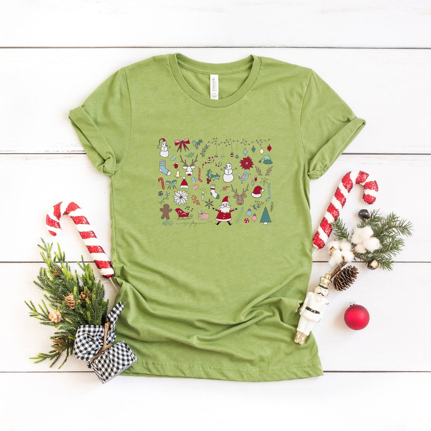 Christmas Doodles | Short Sleeve Graphic Tee