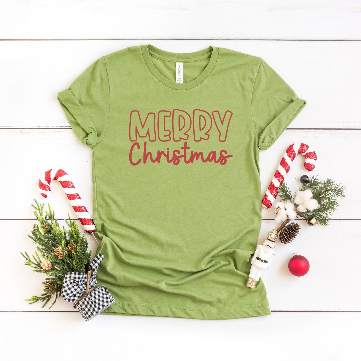 Merry Christmas Bold | Short Sleeve Graphic Tee
