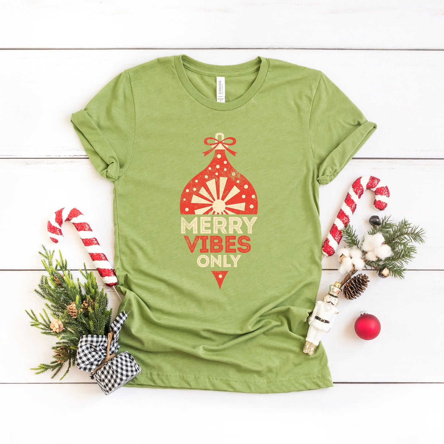 Merry Vibes Only | Short Sleeve Graphic Tee