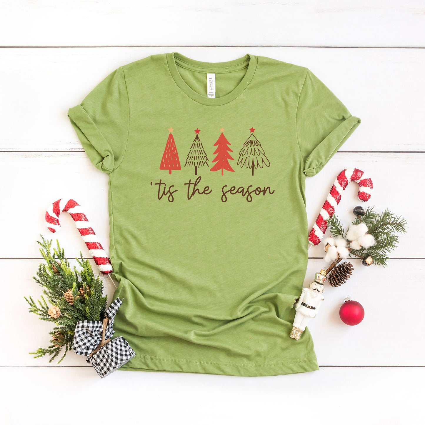 Tis The Season Trees | Short Sleeve Graphic Tee