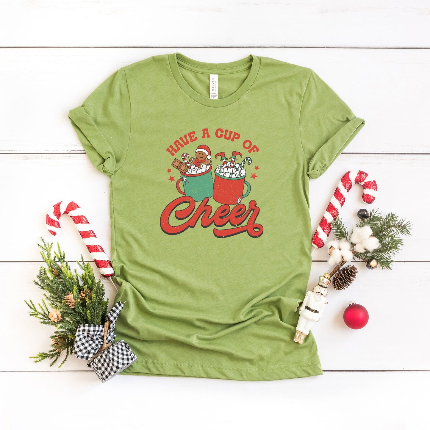 Retro Cup of Cheer | Short Sleeve Crew Neck