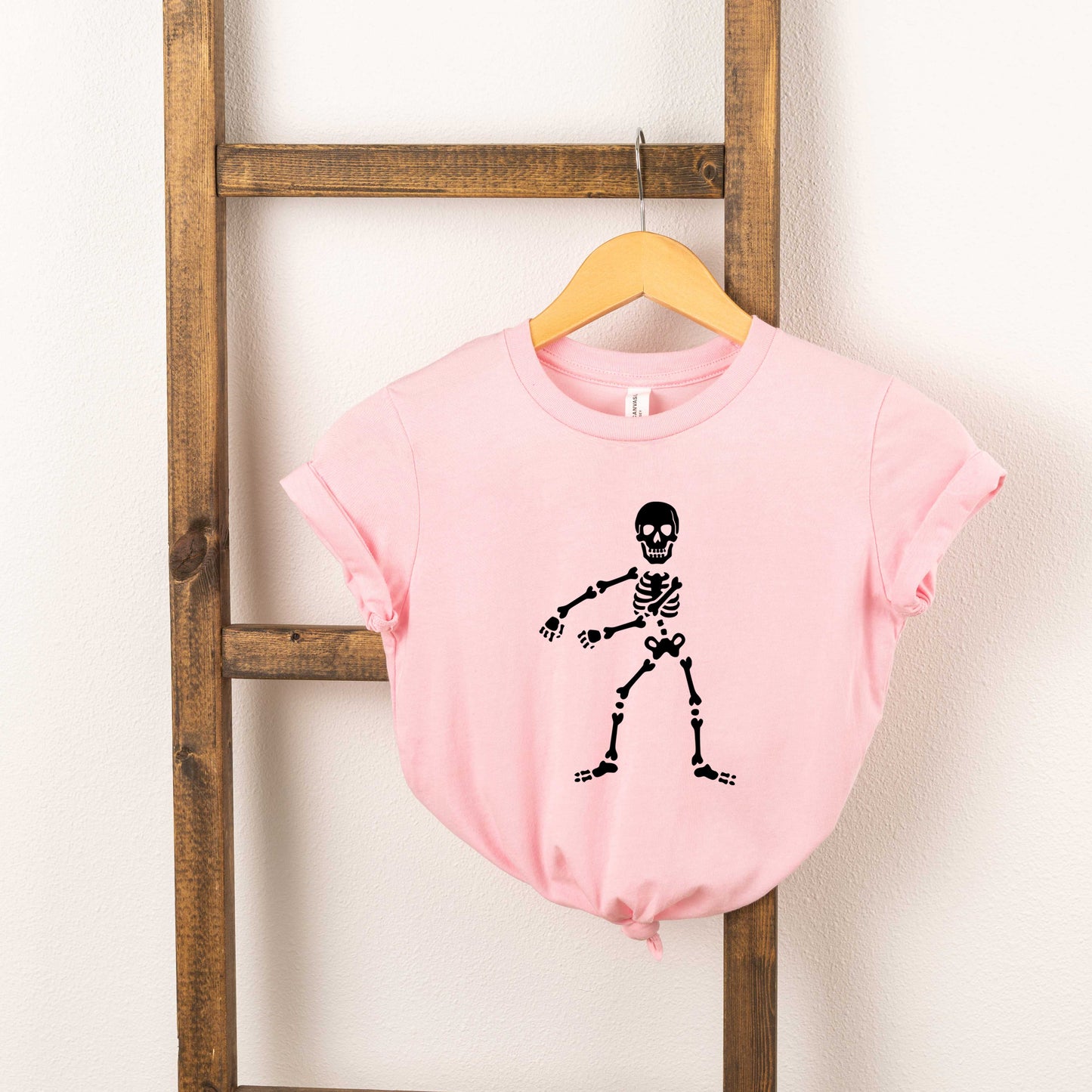 Flossing Skeleton | Toddler Short Sleeve Crew Neck