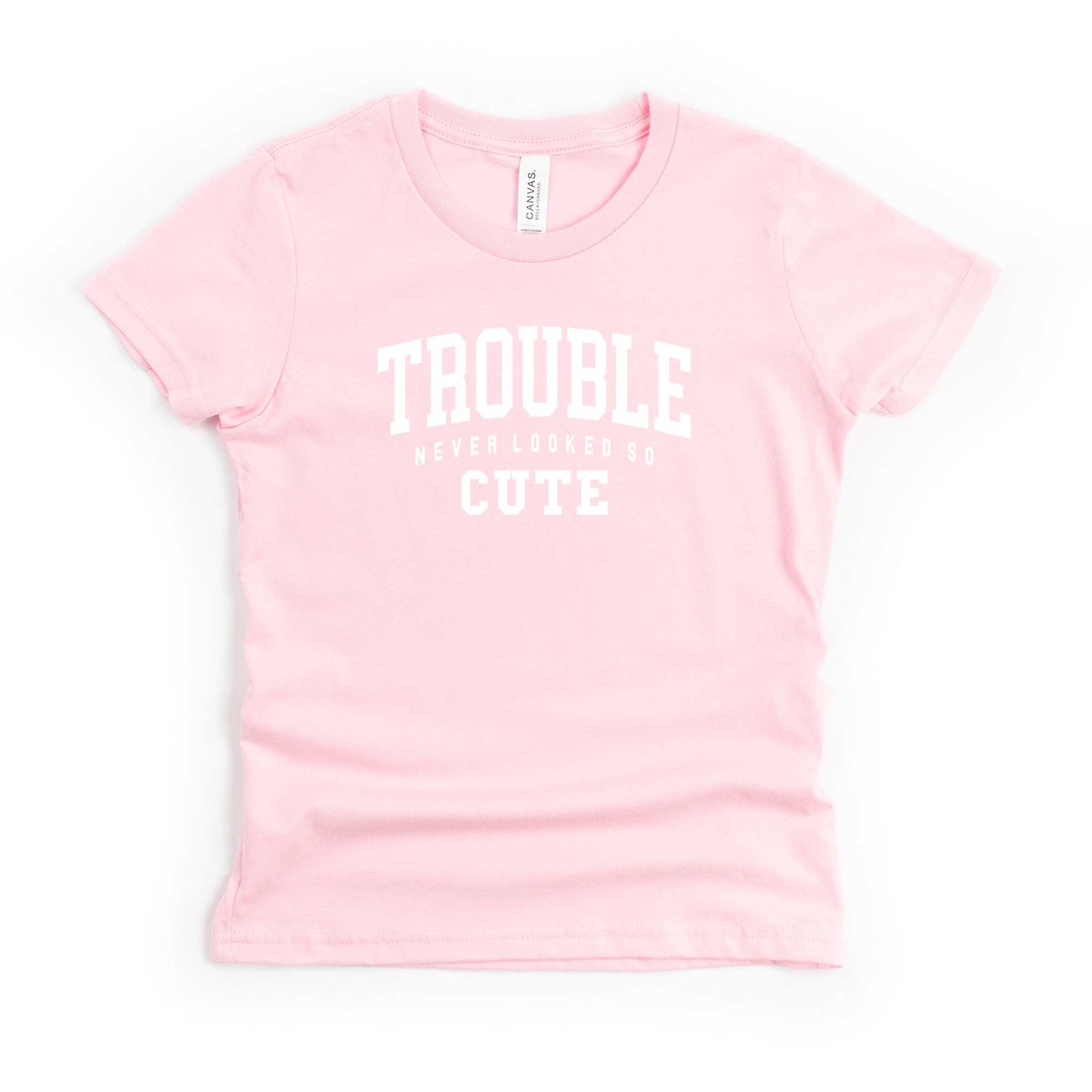 Trouble So Cute | Youth Short Sleeve Crew Neck