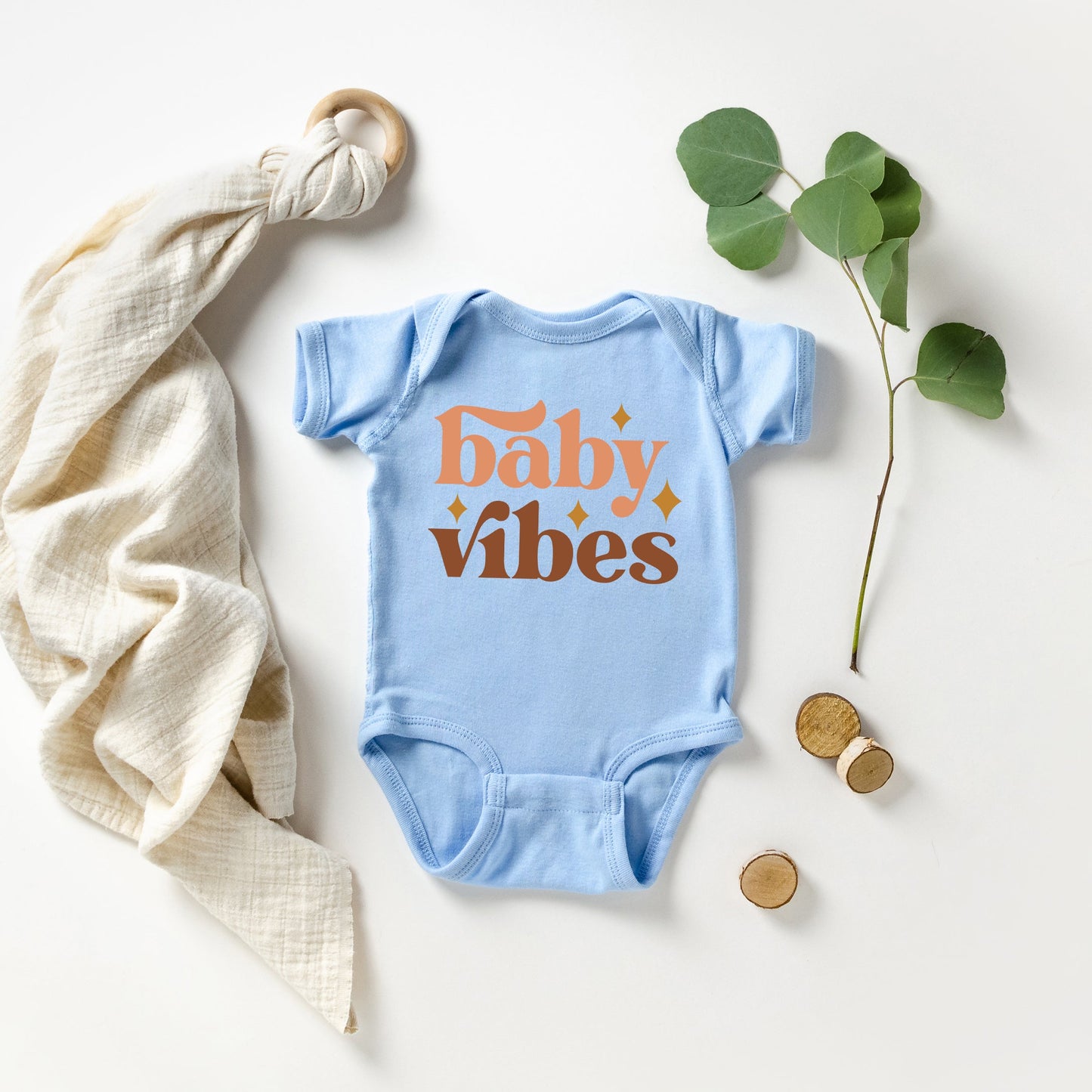 Boho Baby Vibes | Baby Graphic Short Sleeve Bodysuit