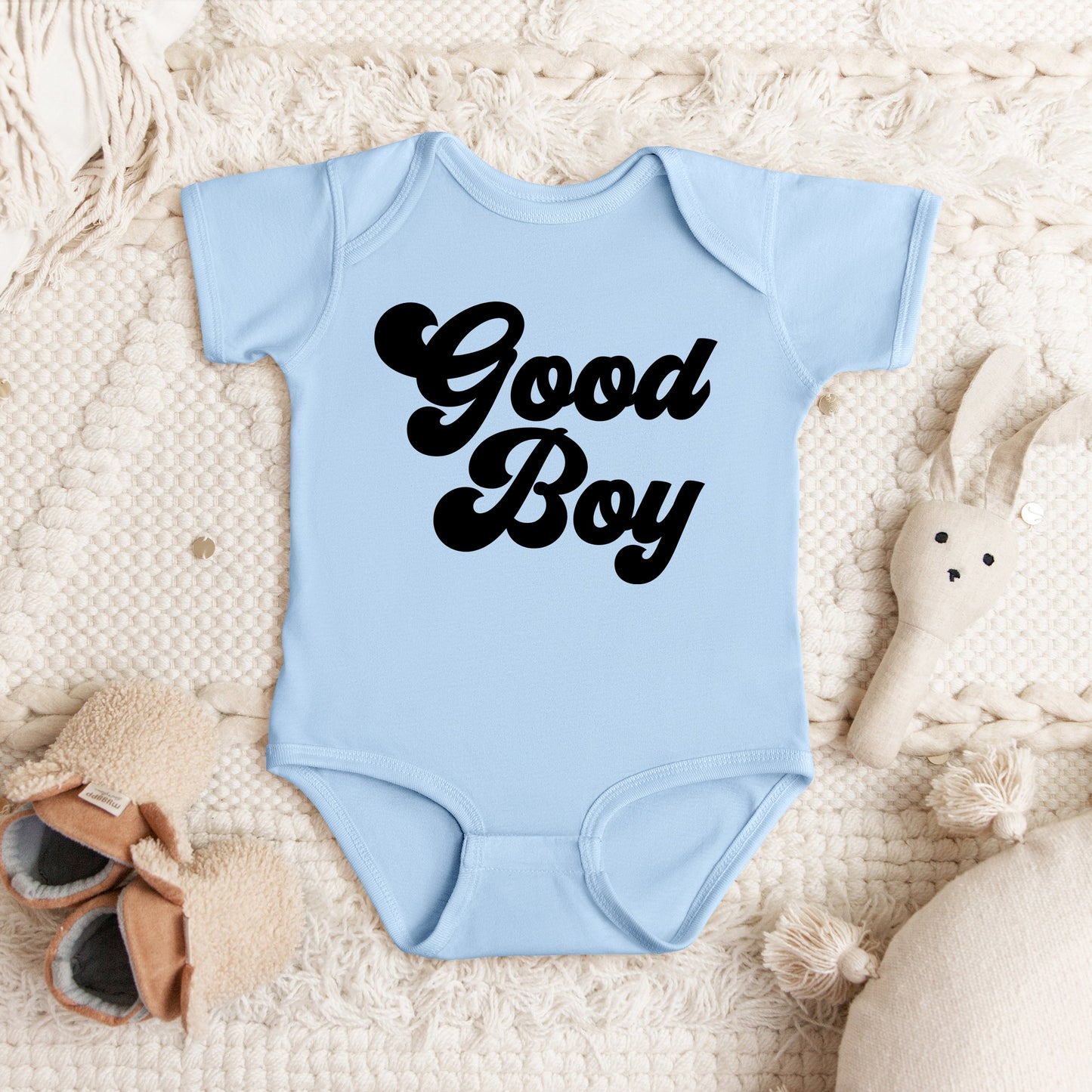 Good Boy Retro | Baby Graphic Short Sleeve Bodysuit