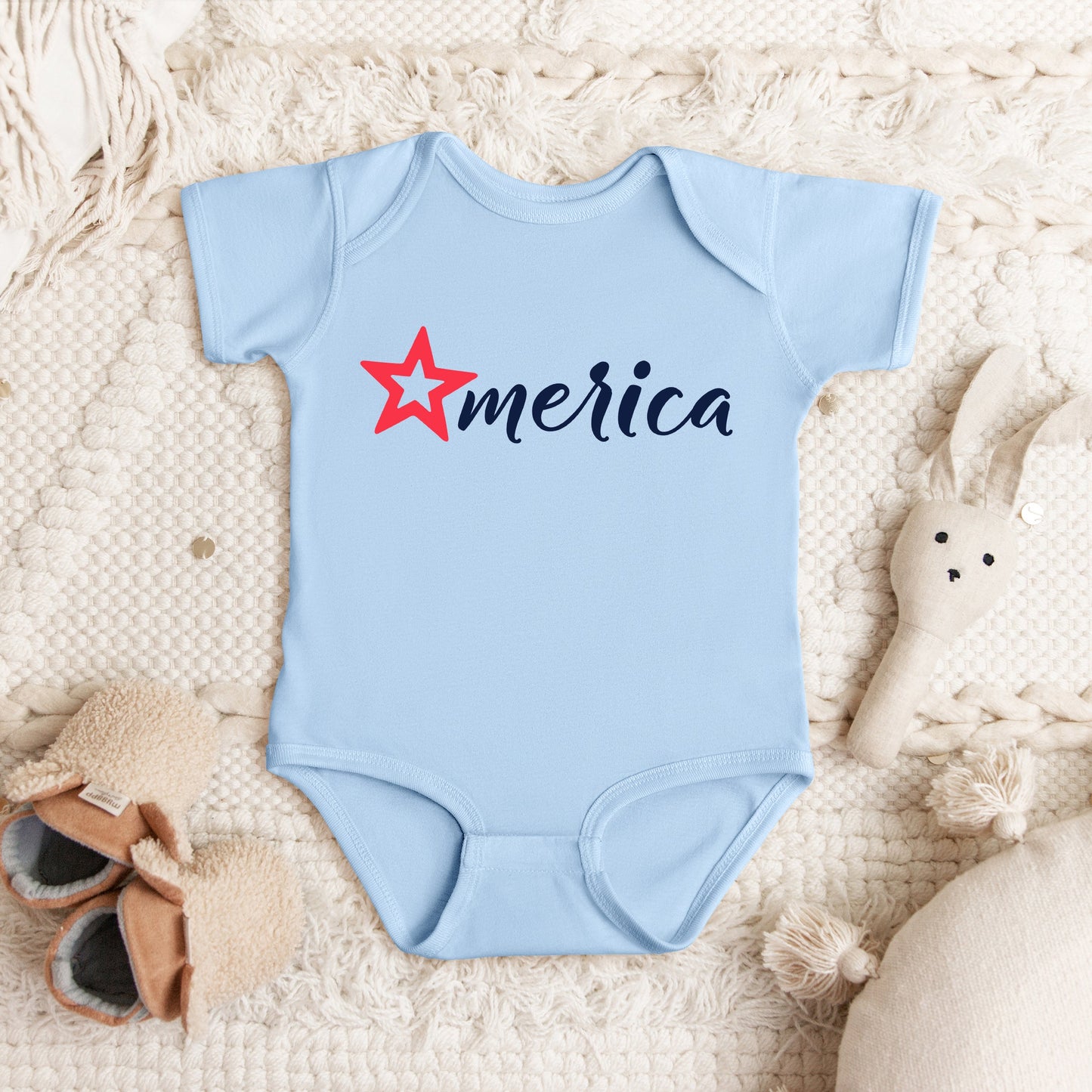 America Star | Baby Graphic Short Sleeve Bodysuit