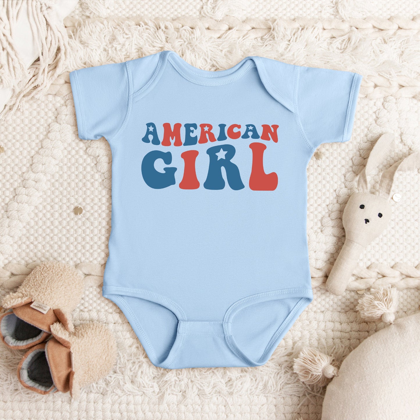 American Girl Stars | Baby Graphic Short Sleeve Bodysuit