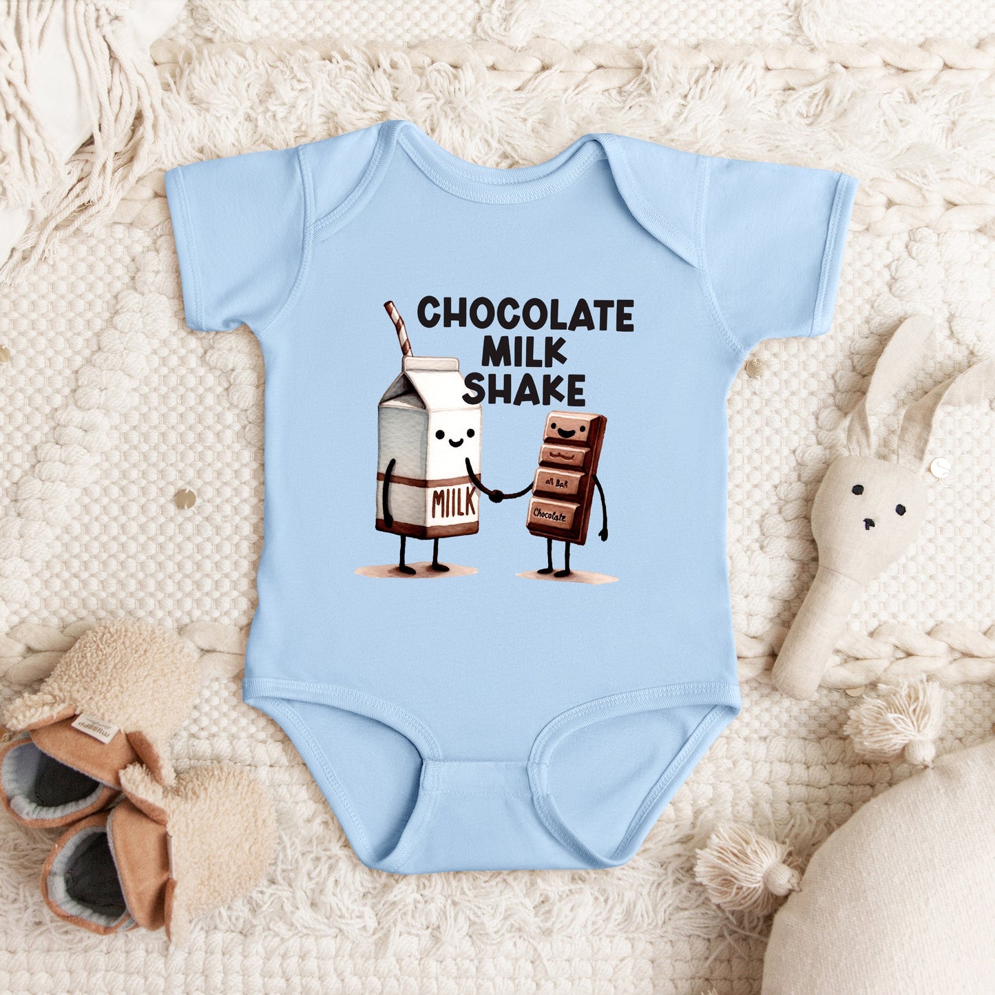 Chocolate Milk Shake | Baby Graphic Short Sleeve Bodysuit