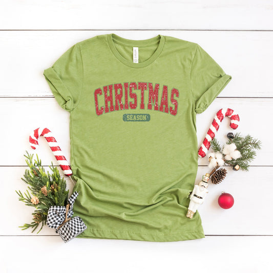 Varsity Christmas Season | Short Sleeve Crew Neck