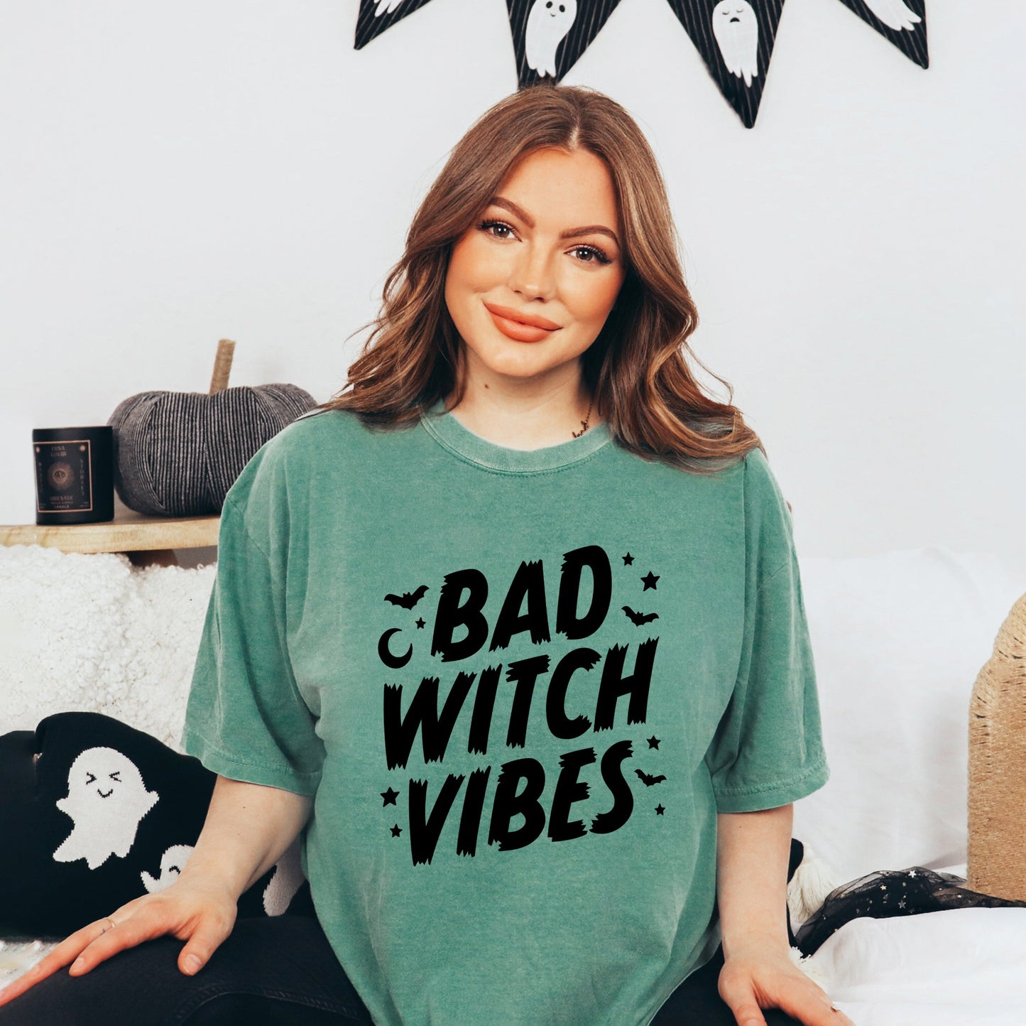 Bad W Vibes Moon | Garment Dyed Tee