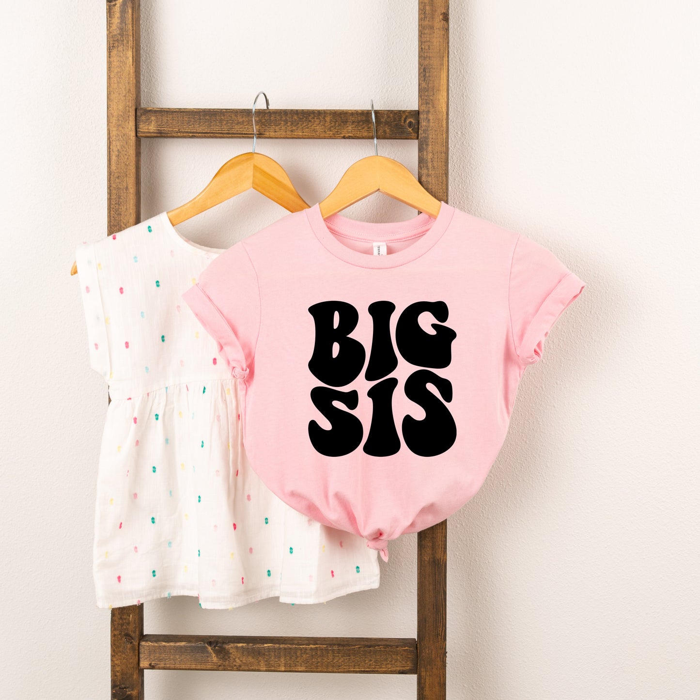 Big Sis Wavy | Toddler Short Sleeve Crew Neck