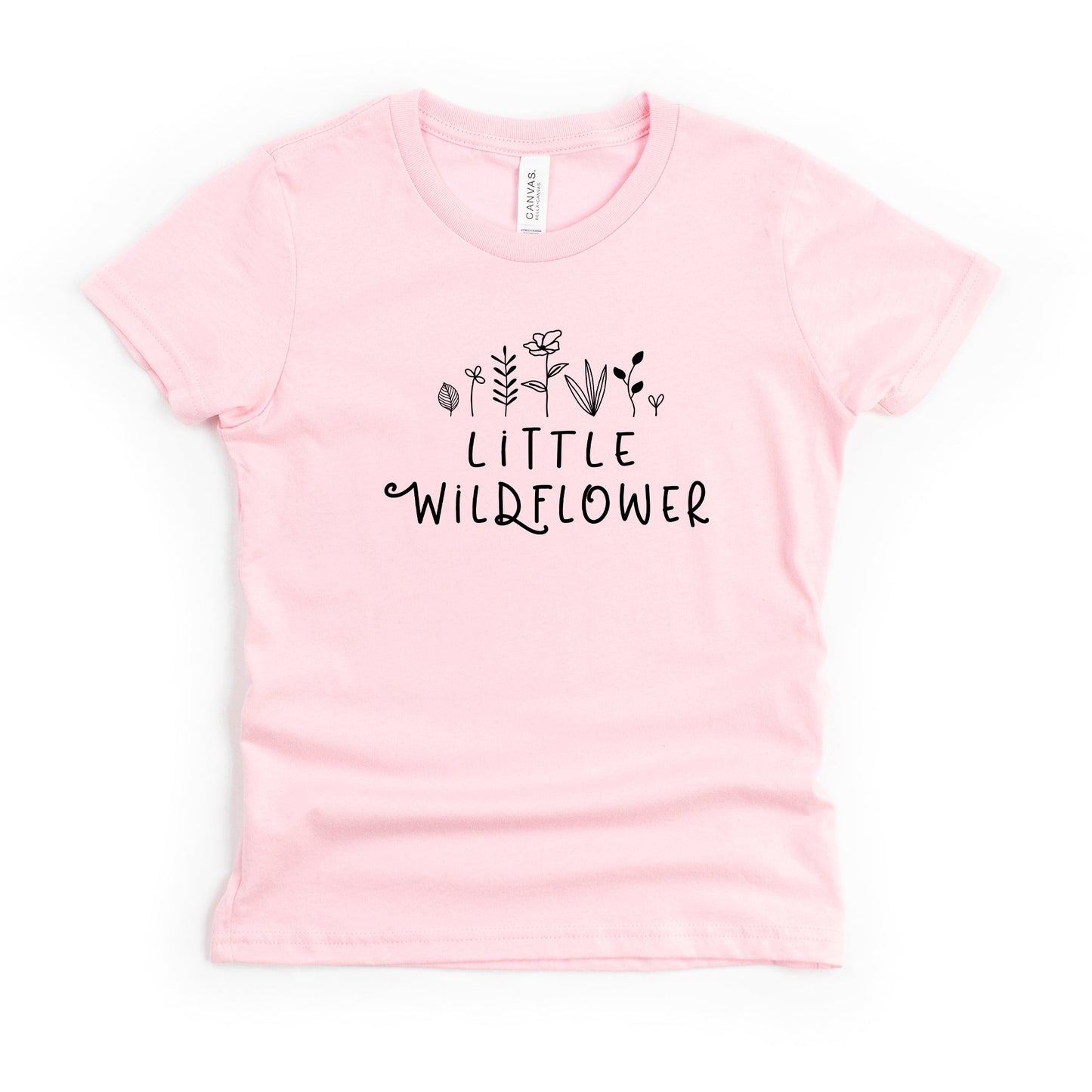 Little Wildflower Flowers | Youth Short Sleeve Crew Neck