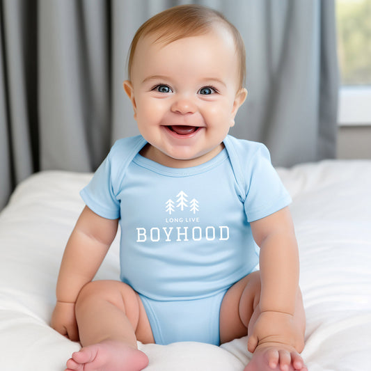 Long Live Boyhood | Baby Graphic Short Sleeve Bodysuit