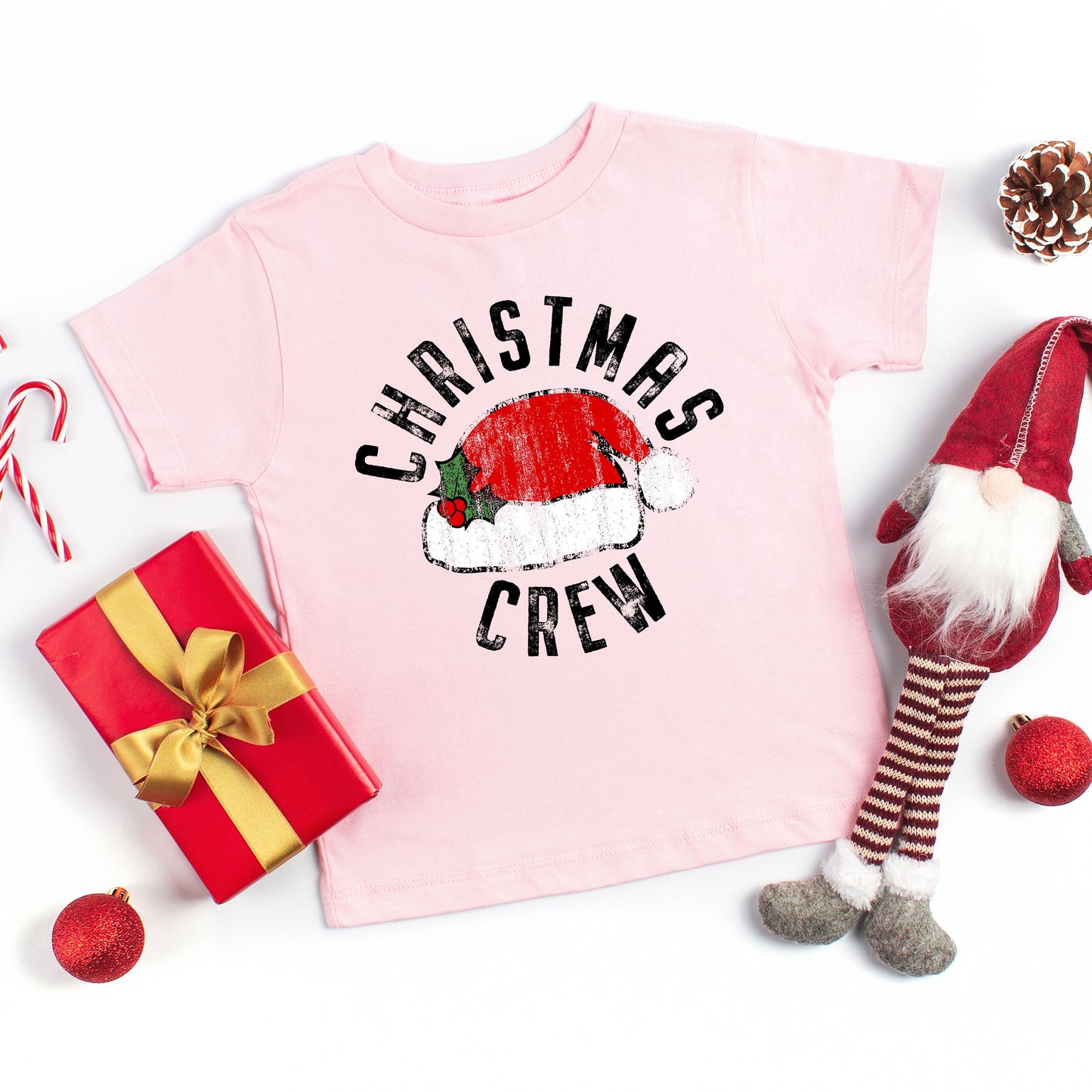Christmas Crew Hat | Toddler Graphic Short Sleeve Tee