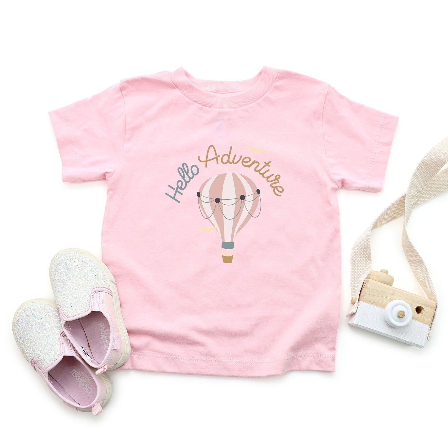 Hello Adventure Balloon | Youth Graphic Short Sleeve Tee