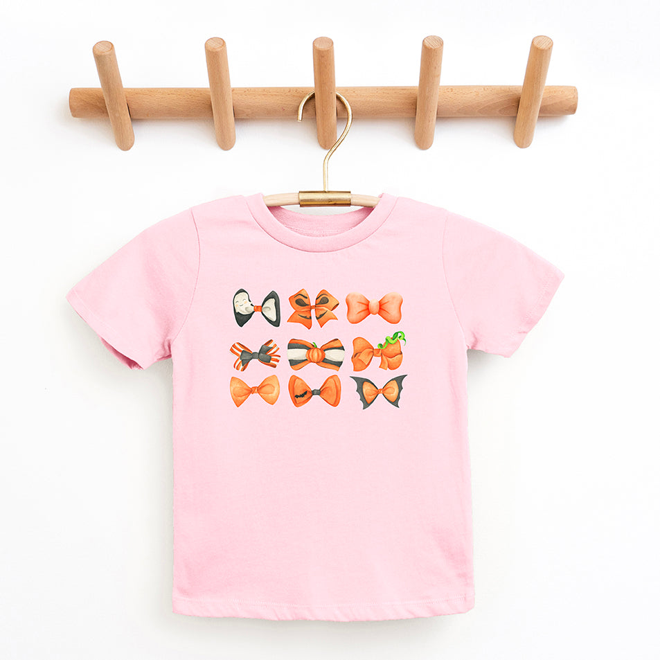 Coquette Girl Halloween Bow Chart | Toddler Graphic Short Sleeve Tee