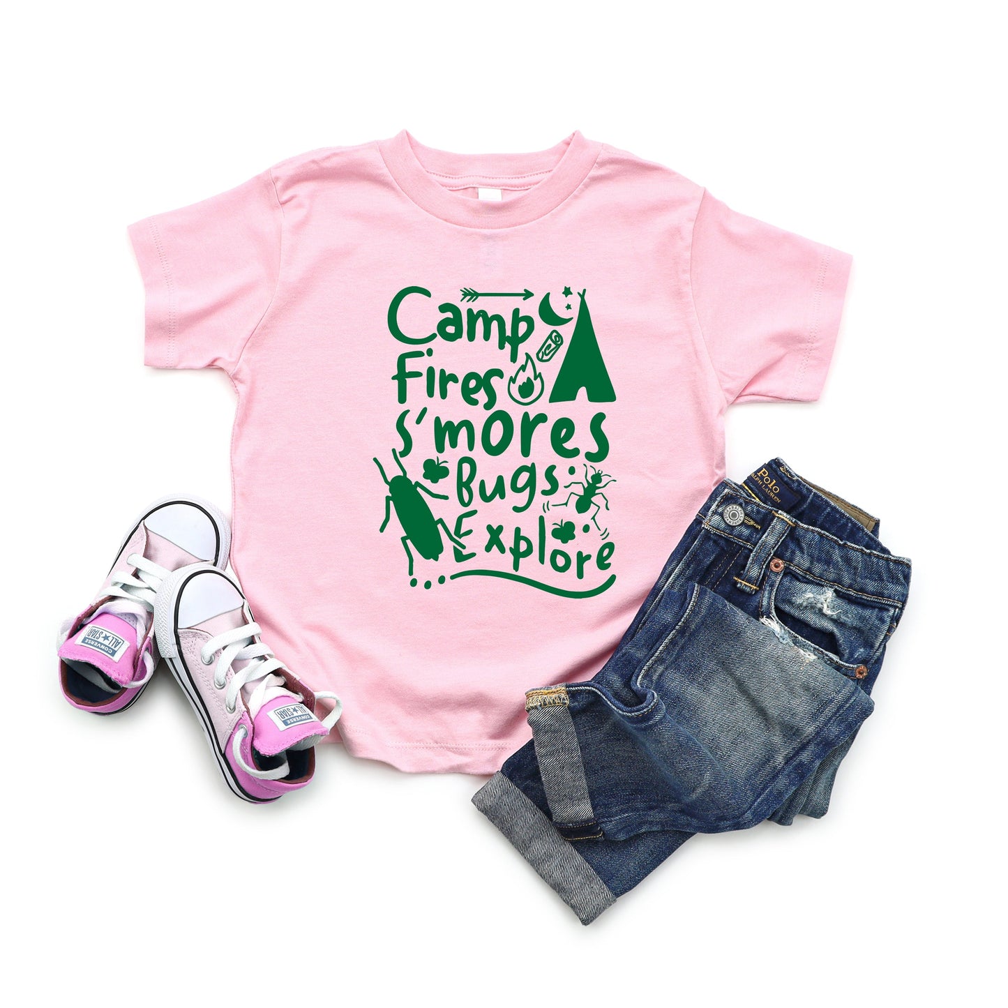 Camp Fire S'mores | Toddler Graphic Short Sleeve Tee